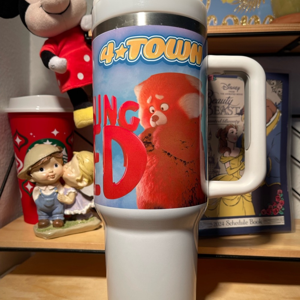 Custom made Disney Turning Red red panda Tumbler Brand New 40 oz double wall - Picture 4 of 10
